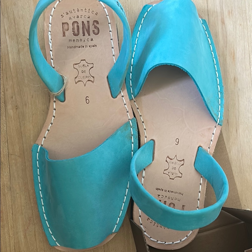 Pons avarcas made in Spain leather sandals 6 6.5